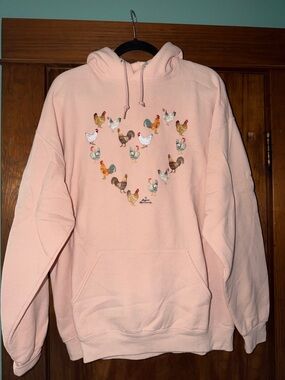 Women's American Farm Company chicken heart hoodie XL